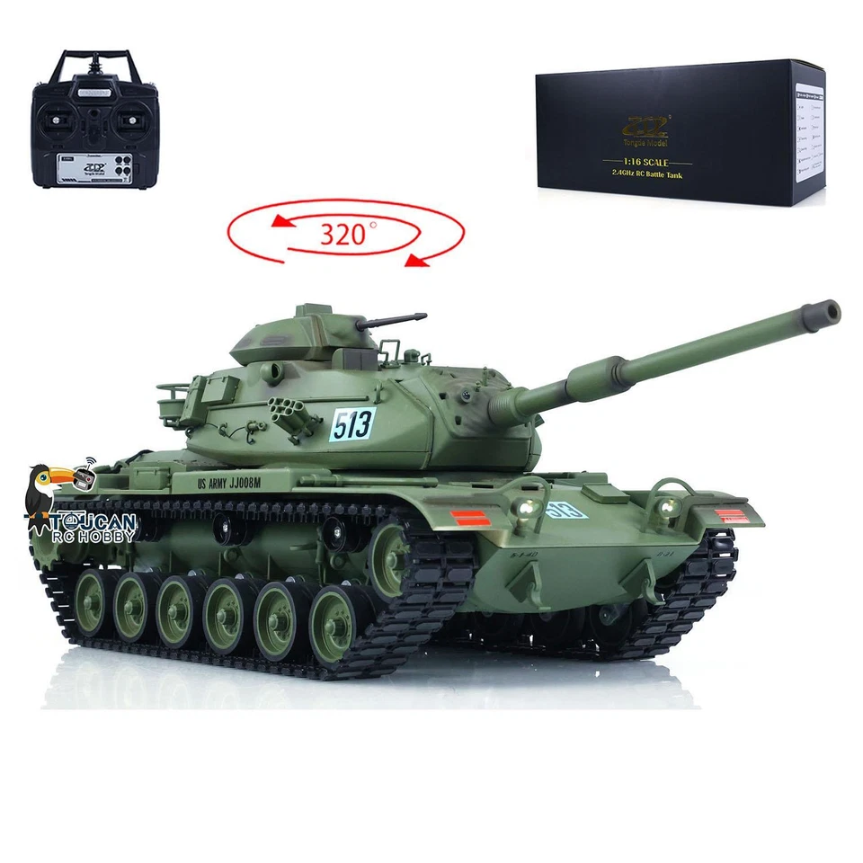 TD Model 1/16 RC Tank M60A3 USA Remote Control BB Infrared Battle Model Smoke - Image 2 of 4