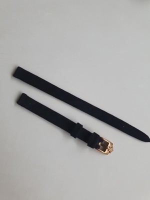 100% GENUINE ZENITH BLACK SUEDE LEATHER STRAP WITH ZENITH BUCKLE 8mm 