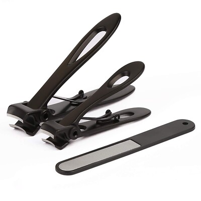 3pcs Suite Nagelknipser für dicke Nägel Wide Kieferöffnung Edelstahl Fingernagel