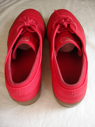 Nike SB Zoom Stefan Janoski Men Sneakers Shoes Hyper Red Canvas Gum Sole Sz 11.5 - Picture 6 of 8
