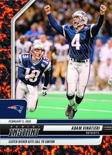 2025 PANINI INSTANT NFL #440 ADAM VINATIERI - MAGMA #1/1 - HOF PATRIOTS