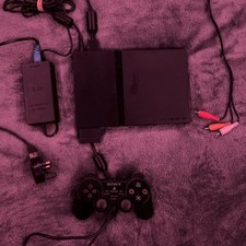 Sony PlayStation 2 Slim Charcoal Black Console PAL, Model SCPH-70003