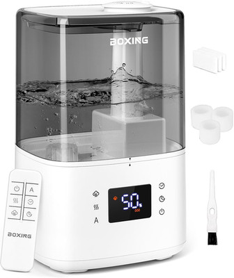 BOXING 4.5L Warm and Cool Mist Ultrasonic Humidifier for Bedroom Large Room
