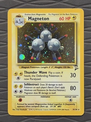 Magneton 9/130 Pokemon Base Set 2 Holo Rare WOTC Pokemon Card | eBay