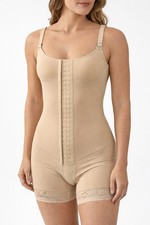 ShaperX Women Beige Full Body Shapewear Bodysuit Tummy Control L NWT