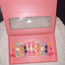 Cute Multicolor Decorative Barrettes Set for Girls with Bow Beaded Accents