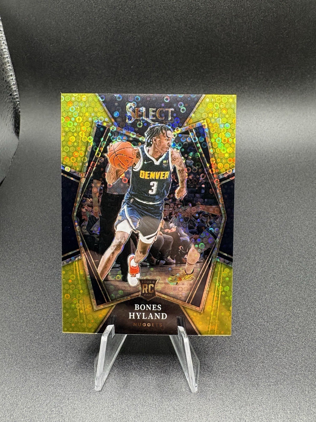 2021-22 Panini Select - Premier Level Bones Hyland #174 Disco Prizm (RC)