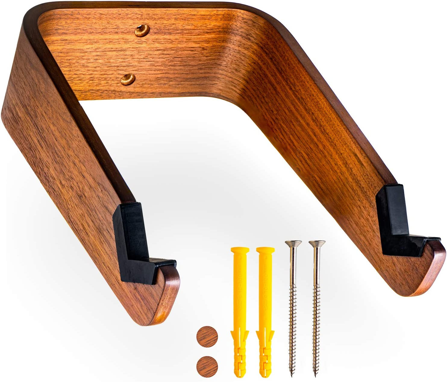 Wooden Bike Wall Mount - Horizontal Bicycle Wall Mount for Home or Garage, Wall 