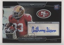 2010 Topps Platinum Black Refractor Rookie 29/99 Anthony Dixon #29 Auto 1u6