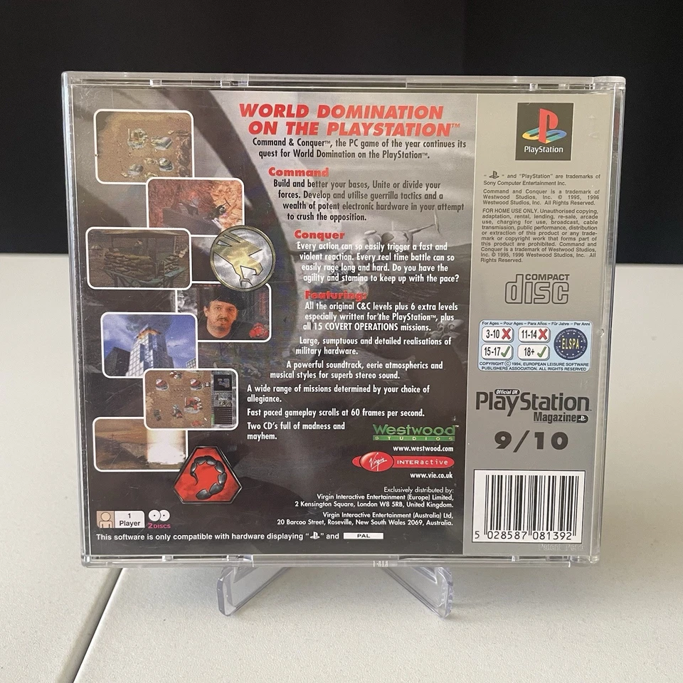 Command & Conquer (PS1, PAL, Platinum) – CIB, 2 Discs, Tested, Complete - Bild 2 von 4
