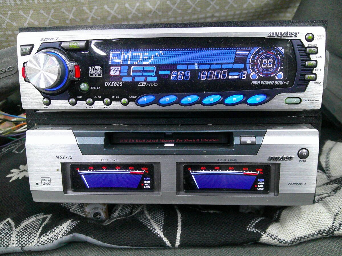 Rare ADDZEST MSZ715 DXZ825 CD MD Player Vintage Car Audio JDM