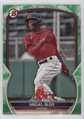 2023 Bowman Prospects Green Pattern 50/99 Miguel Bleis #BP-106 0q1p