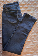 Riders by Lee Women's Dark Wash Curvy Skinny Mid Rise Jeans SZ 8M