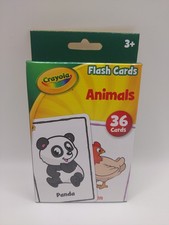 Crayola Flash Cards Animals 36ct Learning Educational Kids Students Ages 3 