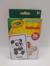 Crayola Flash Cards Animals 36ct Learning Educational Kids Students Ages 3+