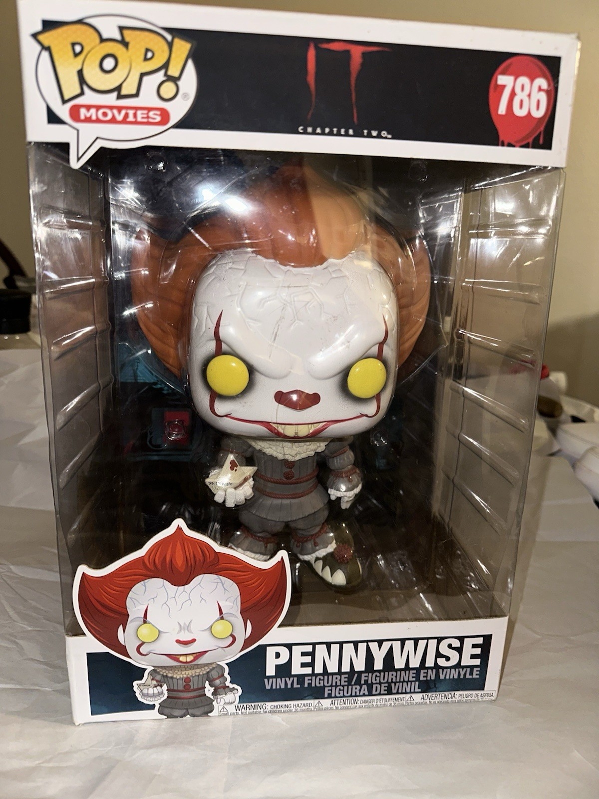 Funko Pop! Movies: It 2 - Pennywise 10Inch Vinyl Figure With Boat #786