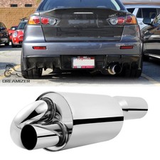 2.5 Inlet 4.0 Out Chrome Twin Loop Exhaust Muffler Tip For Mitsubishi Lancer 2.5 Inlet 4.0 Out Chrome Twin Loop Exhaust Muffler Tip For Mitsubishi Lancer