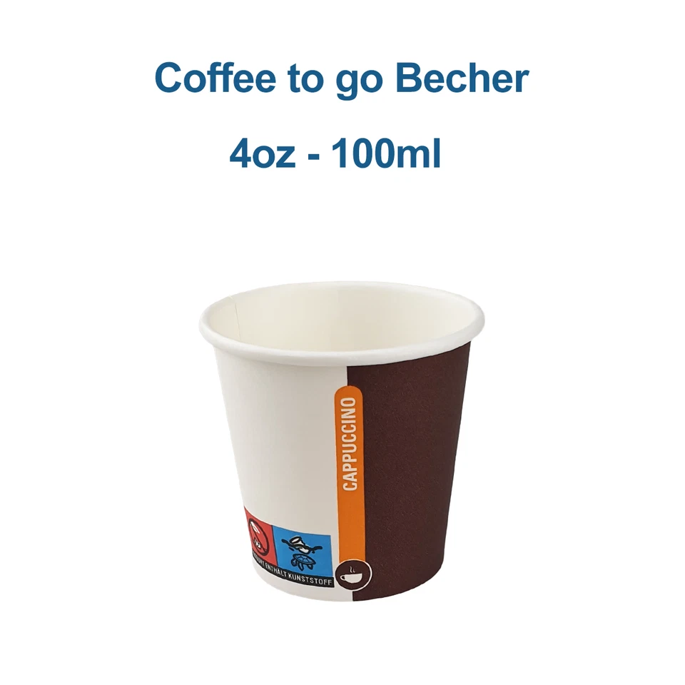 Coffee to go Becher / Deckel  Kaffeebecher 100ml 180ml 200ml 250ml 300ml 400ml - Bild 3 von 4