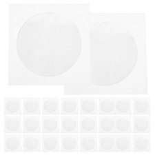 100Pcs Paper Cd Dvd Sleeves Reusable White Storage Cases for Disc Protection