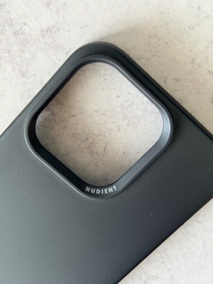Nudient Thin Case for iPhone 16 Pro Midnight Blue Soft-Touch Slim Case
