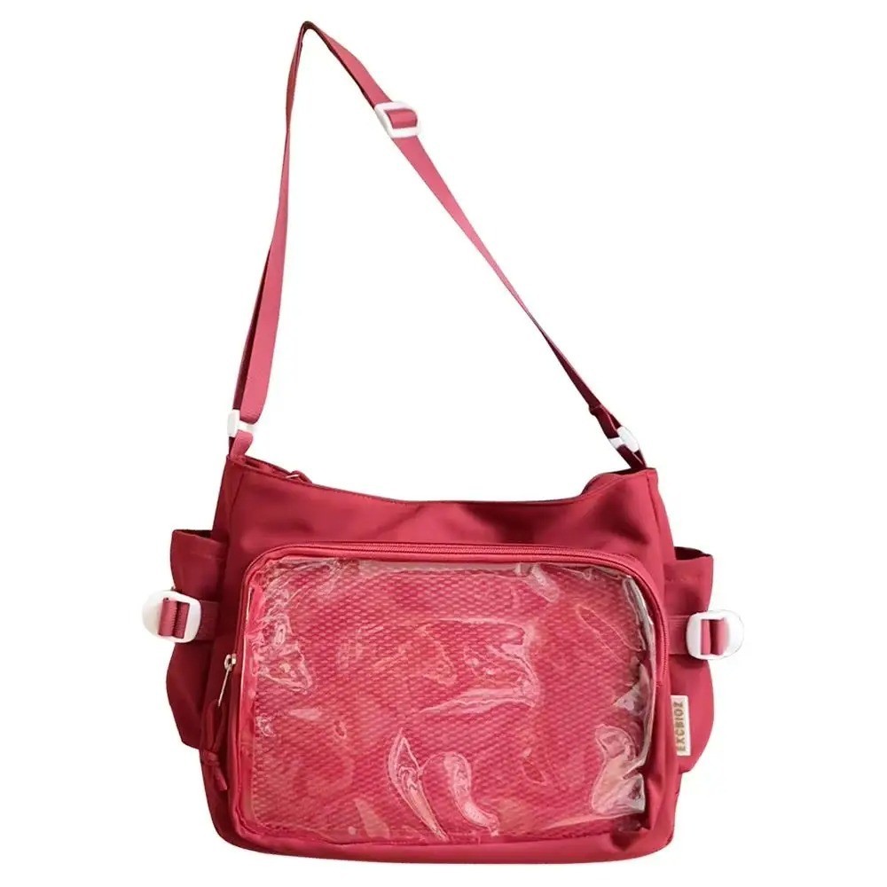 High School Girls Crossbody Bags Transparent Square Ita Bags