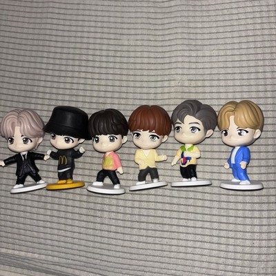 BTS Meal McDonald's TinyTAN Figures Set 6 Members No Card Or BOX