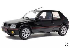 1/18 Scale Peugeot 205 GTI 1.9L Mk.II 1990 Black Miniature Car
