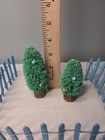 Vintage Easter Trees & Eggs Blue Wooden Fence 2 -4" — photo 10