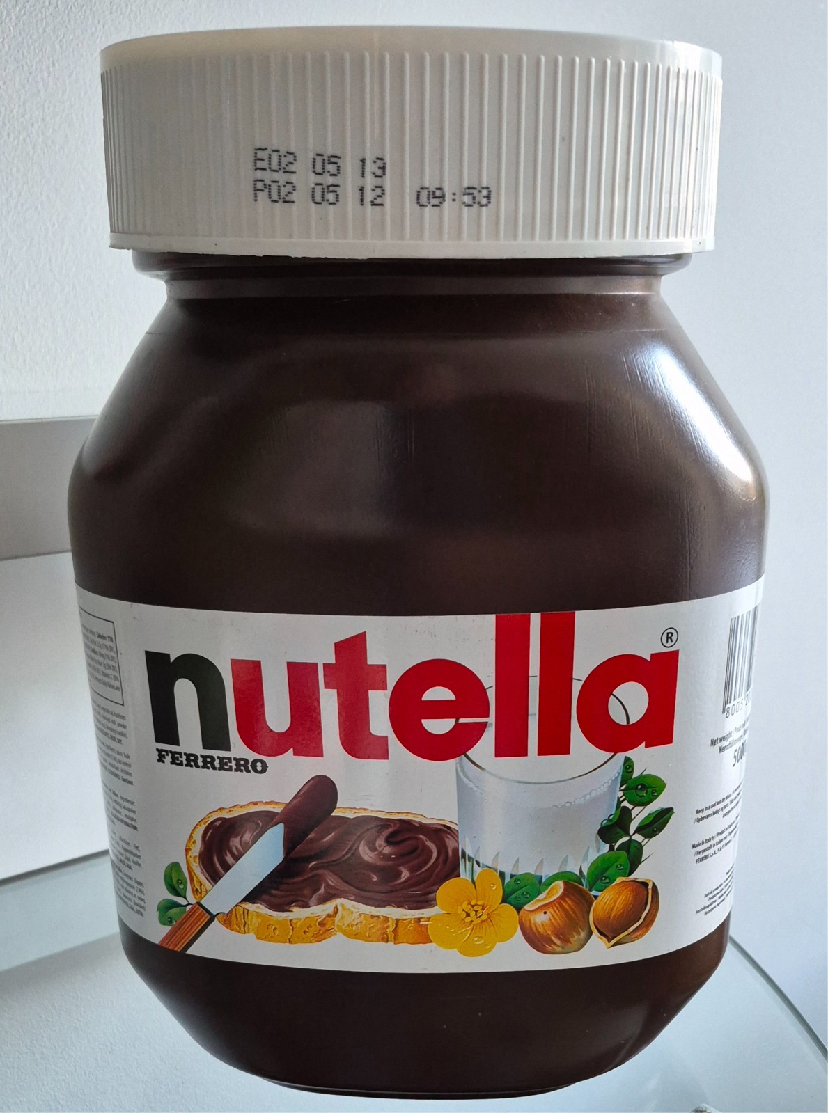 Maxi iconico barattolo da collezione Nutella in PVC