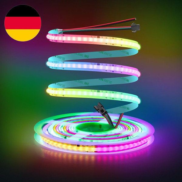 Alitove WS2811 Adressierbare Led Streifen 12V 5M Smart Rgbic Cob Led Strip Flexi-image