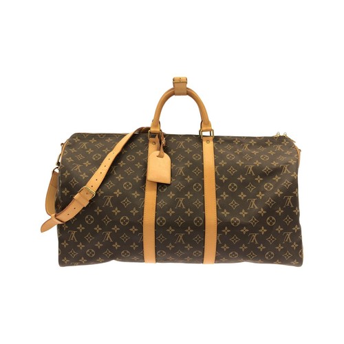 Authentic Louis Vuitton Monogram Keepall Bandoulière 55 M41414 Boston Bag #...