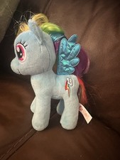 Ty Beanie Babies My Little Pony Rainbow Dash Blue Plush Rainbow Mane 7 Inch