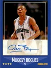 Muggsy Bogues Signed Custom Trading Card Auto Charlotte Hornets NBA