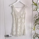 Vintage Victoria's Secret Semi-Sheer White Low Back Slip Dress S