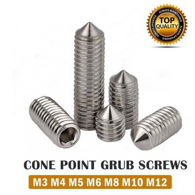Gewindestifte DIN 914 Edelstahl Madenschrauben  M3 M4 M5 M6 M8 M10 M12
