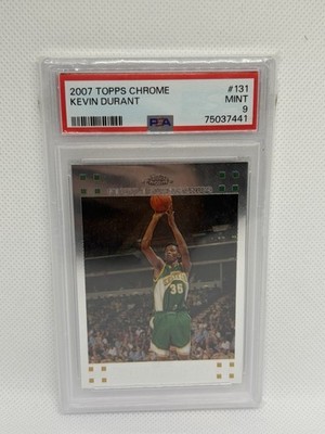 Topps 2007-08 Topps Chrome Kevin Durant RC #131 PSA 9 Seattle Supersonics