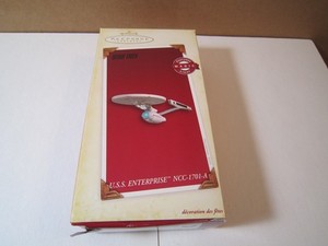 Star Trek Enterprise NCC-1701-A Hallmark Keepsake Christmas Ornament 2005 Works!