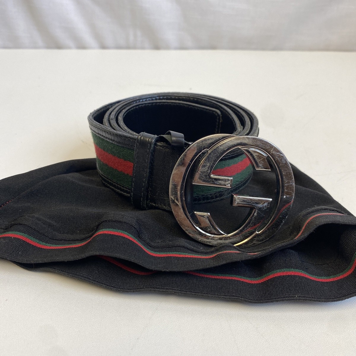 GUCCI Interlocking G Belt 114984-497717-95-38 | eBay