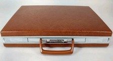 Samsonite Vintage Brown Hard Shell Briefcase Attache Combination Lock