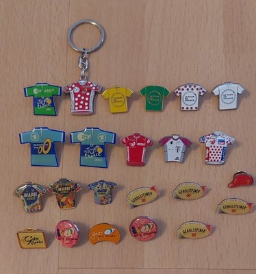Pins, Anstecker, Buttons - 23 Teile, Tour de France,  Giro d'Italia, Radsport