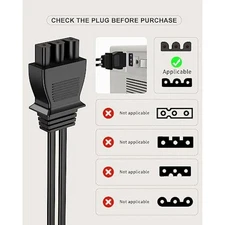 Foot Pedal Power Cord Replacement for Singer Sewing Machine, D Shape P