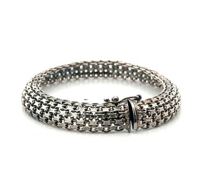 7.5  x 10mm IBB .925 Sterling Silver Bracelet, 15.1g