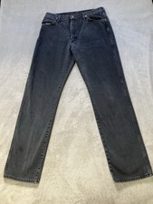 Vintage Wrangler Jeans Mens 35x36 Fits 33x34 Cowboy Cut Black 13MWZWK Made USA