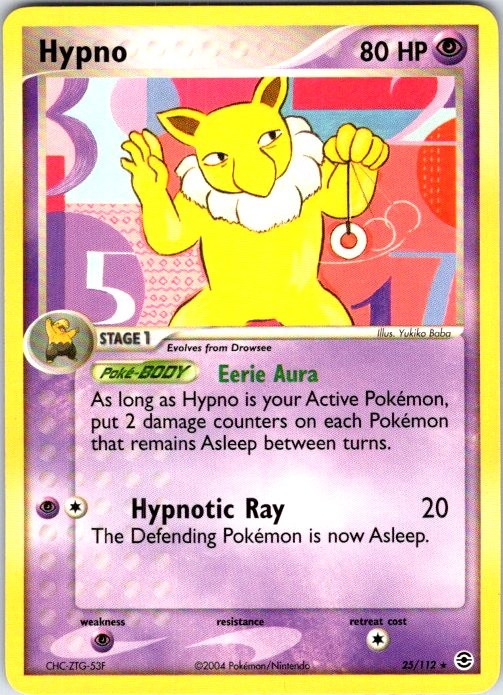 Pokemon | FireRed & LeafGreen | Hypno | 25/112 | Normal | NM