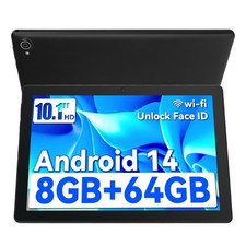 Tablet 10.1 inch Android 14 Tablet 8GB 64GB Quad Core 1280 800 IPS WIFI HD