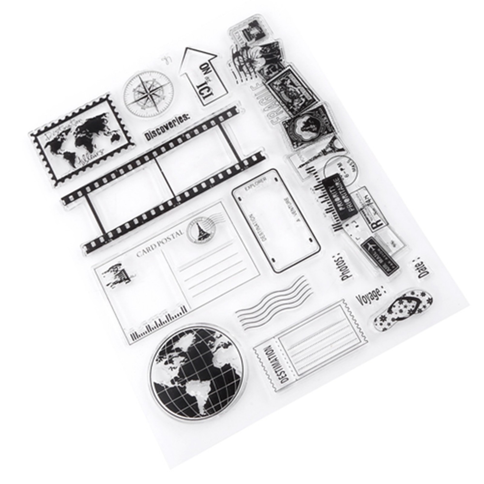 1 Set Clear Stamp Rubber Seal Creative For Scrapbook Pages