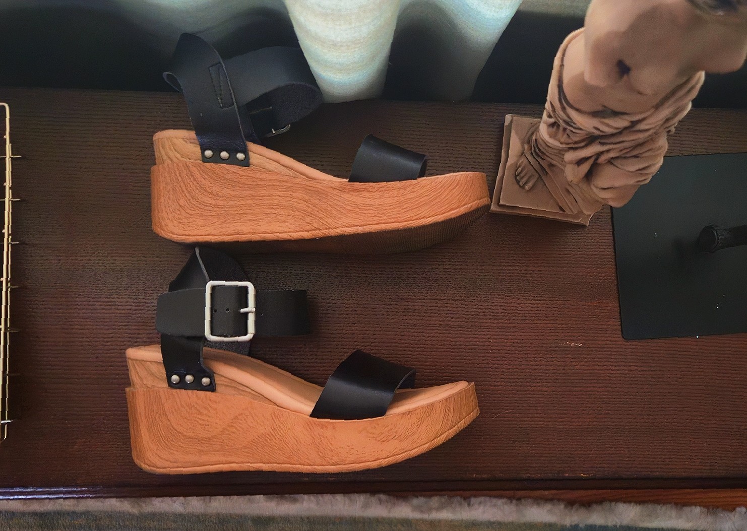 Universal Thread Black Platform Sandals - image 2