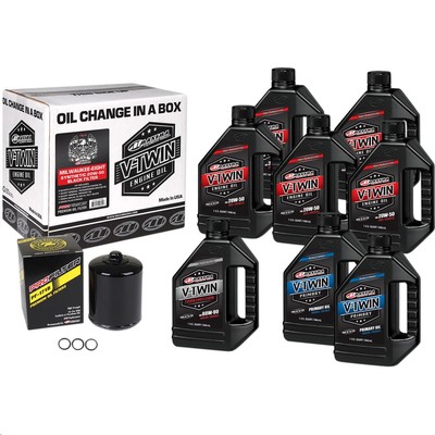 Maxima 90-129018PB M-Eight Mineral Oil Change Kit with Black Filter