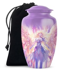 Angel Large Memorial Urn for Adult Women Ashes 10 Inch 
