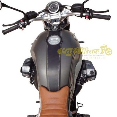 Couvercle Du Réservoir dans la Peau Noir pour BMW R Nine T Couverture